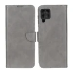 کیف چرمی موبایل مگنتی محافظ لنزدار KRF مدل Samsung Galaxy A22 4G / M22 / M32 4G / F22 - طوسی