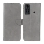 کیف چرمی موبایل مگنتی محافظ لنزدار KRF مدل Xiaomi Poco X4 Pro - طوسی
