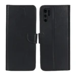 کیف چرمی موبایل مگنتی محافظ لنزدار KRF مدل Xiaomi Poco M3 Pro / Redmi Note 10 5G / Redmi Note 11 SE - مشکی