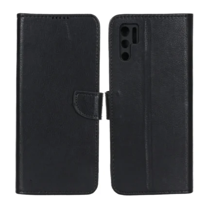 کیف چرمی موبایل مگنتی محافظ لنزدار KRF مدل Xiaomi Poco M3 Pro / Redmi Note 10 5G / Redmi Note 11 SE - مشکی