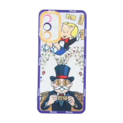 قاب ژله ای طرح دار دور رنگی Samsung Galaxy A23 - کد 57