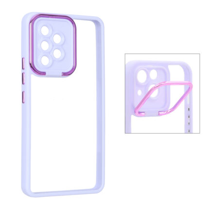 قاب شفاف New skin استند دار Samsung Galaxy A53 - یاسی