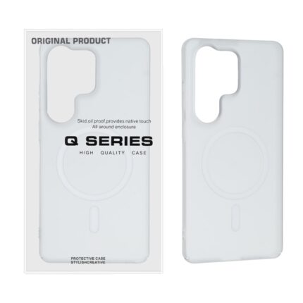 قاب اورجینال Q Serires مات MagSafe مدل Samsung Galaxy S26 Ultra - سفید (پک دار) - MPS