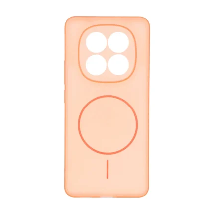 قاب ژله ای مات Ultar thin طرح مگ سیف محافظ لنزدار Xiaomi Redmi Note 15 / Poco M8 5G - نارنجی