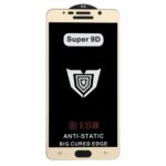 محافظ صفحه نمایش شیشه ای Full Cover ESD Anti Static - Super 9D مدل Samsung Galaxy Note 5 - طلایی