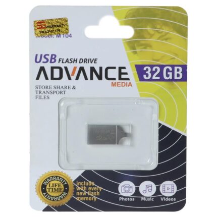 فلش مموری Advance Media مدل M104 USB2.0 ظرفیت 32GB - نقره ای