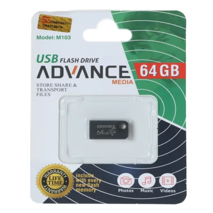 فلش مموری Advance Media مدل M103 USB2.0 ظرفیت 64GB - مشکی