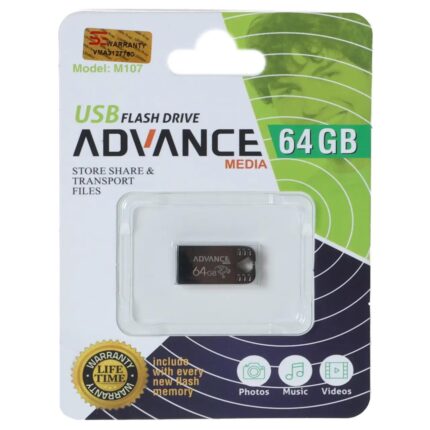 فلش مموری Advance Media مدل M107 USB2.0 ظرفیت 64GB - مشکی