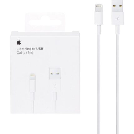کابل شارژ آیفون Apple مدل MUQW3ZM/A A1480 - سفید - KZN (اصل چین)