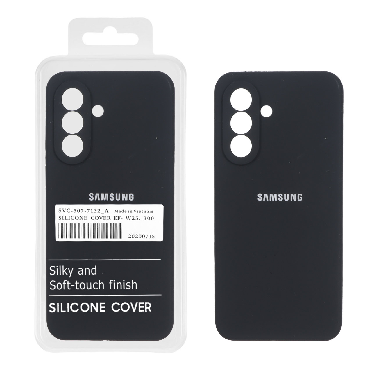 4603614 قاب سیلیکونی پاک کنی اورجینال درجه یک Samsung Galaxy A57 - مشکی (پک دار) - تصویر 1