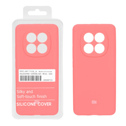 قاب سیلیکونی پاک کنی اورجینال درجه یک Xiaomi Redmi Note 15 / Poco M8 5G - مرجانی (پک دار)