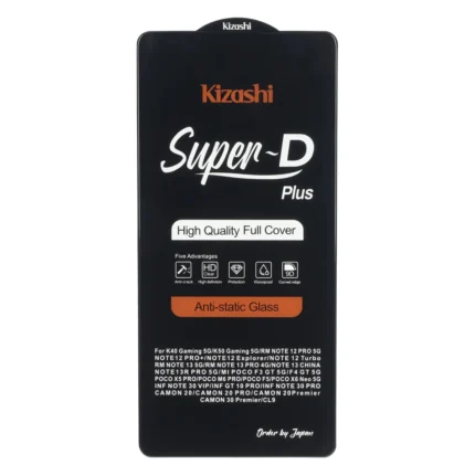محافظ صفحه نمایش شیشه ای Full Cover SuperD Plus - Kizashi مدل Xiaomi Redmi Note 14S / Note 13 Pro 4G / Poco M6 Pro 4G