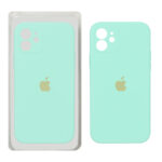 قاب سیلیکونی پاک کنی محافظ لنزدار اورجینال Apple iPhone 12 - سبز روشن (پک اصلی)