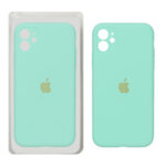 قاب سیلیکونی پاک کنی محافظ لنزدار اورجینال Apple iPhone 11 - سبز (پک اصلی)