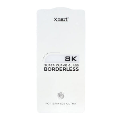 محافظ صفحه نمایش شیشه ای اورجینال بدون حاشیه XMART Super Curve 8K مدل Samsung Galaxy S26 Ultra