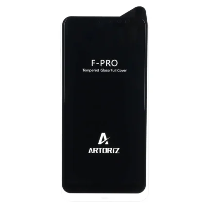 محافظ صفحه نمایش شیشه ای Full Cover - Tempered Artoriz مدل Samsung Galaxy A750 / J4 Core / J4 Plus / J6 Plus / J8 / A8 Plus / A6 Plus / A7 2018 - مشکی