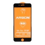 محافظ صفحه نمایش شیشه ای Full Cover Arson 6D مدل Apple iPhone 7 Plus / iPhone 8 Plus - مشکی