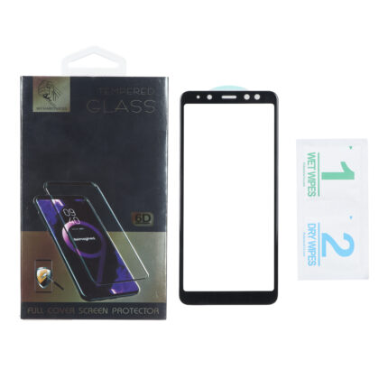 محافظ صفحه نمایش شیشه ای Full Cover مدل Samsung Galaxy A5 (2018) / A8 (2018) (پک دار)