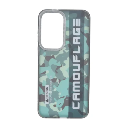 قاب Camouflage چریکی محافظ لنز کربن Samsung Galaxy A37 - سبز