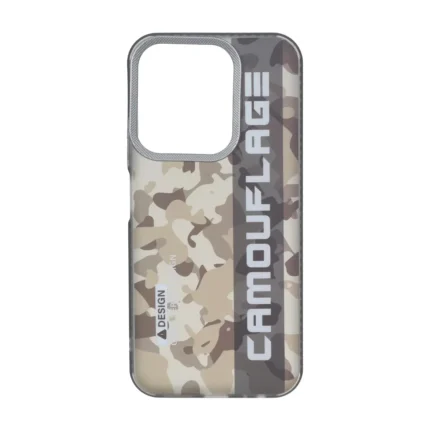 قاب Camouflage چریکی محافظ لنز کربن Xiaomi Redmi 15C / Poco C85 - قهوه ای