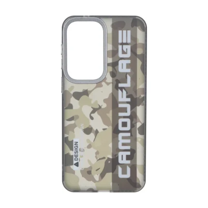 قاب Camouflage چریکی محافظ لنز کربن Samsung Galaxy A57 - قهوه ای