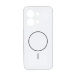 قاب دو لایه طرح مگ سیف محافظ لنز مات Xiaomi Redmi 15C / Poco C85 - سفید