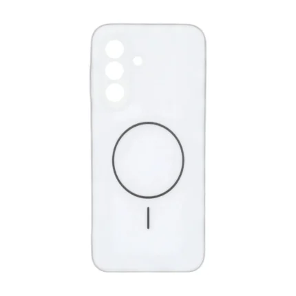 قاب دو لایه طرح مگ سیف محافظ لنز مات Samsung Galaxy A57 - سفید