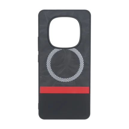 قاب جیر دو تکه طرح مگ سیف هاشور Xiaomi Redmi Note 15 / Poco M8 5G - مشکی
