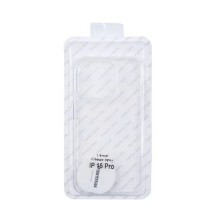 قاب ژله ای شفاف محافظ لنزدار Apple iPhone 15 Pro (پک دار)