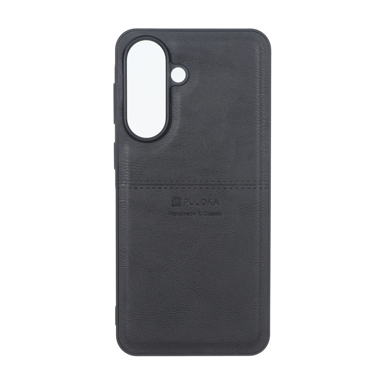 4605396 قاب طرح چرم Puloka خط دار Samsung Galaxy A57 - مشکی - تصویر 1