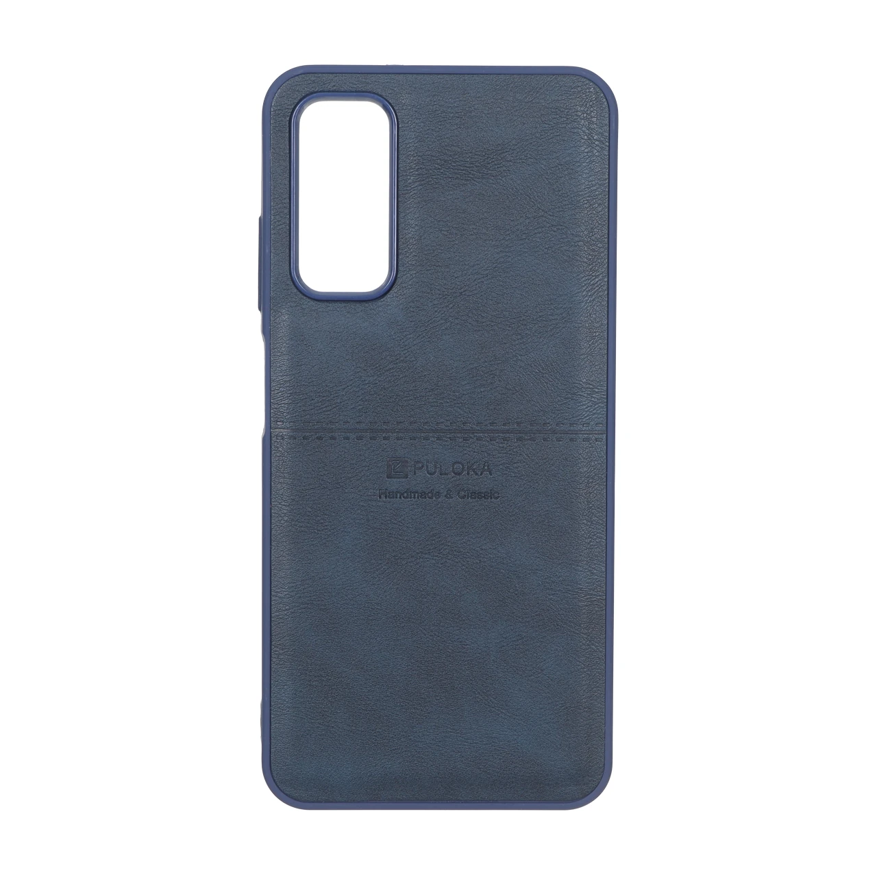 4605462 قاب طرح چرم Puloka خط دار Samsung Galaxy A05s / M14 4G / F14 4G - سرمه ای - تصویر 1