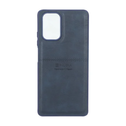 قاب طرح چرم Puloka خط دار Xiaomi Redmi Note 10 4G / Redmi Note 10S / Poco M5S - سرمه ای
