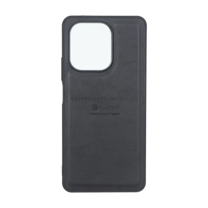 قاب طرح چرم Puloka خط دار Xiaomi Redmi Note 13 4G - مشکی
