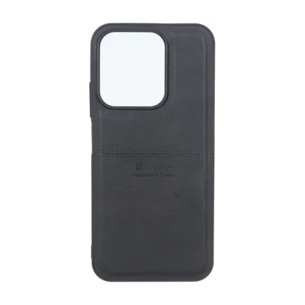 قاب طرح چرم Puloka خط دار Xiaomi Redmi 15C / Poco C85 - مشکی