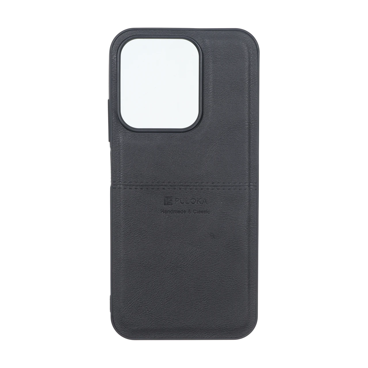 4605508 قاب طرح چرم Puloka خط دار Xiaomi Redmi 15C / Poco C85 - مشکی - تصویر 1