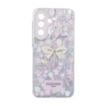 قاب اطلسی Flower پاپیون دار Samsung Galaxy A37 - طرح 113