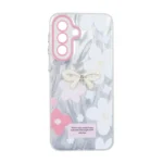 قاب اطلسی Flower پاپیون دار Samsung Galaxy A37 - طرح 119
