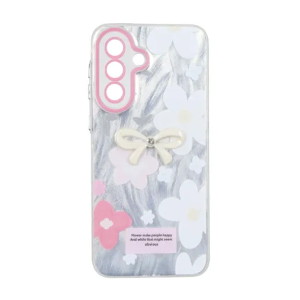 قاب اطلسی Flower پاپیون دار Samsung Galaxy A37 - طرح 119