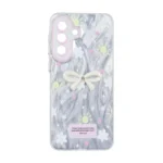 قاب اطلسی Flower پاپیون دار Samsung Galaxy A57 - طرح 121