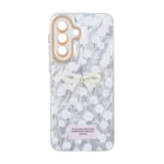 قاب اطلسی Flower پاپیون دار Samsung Galaxy A57 - طرح 122