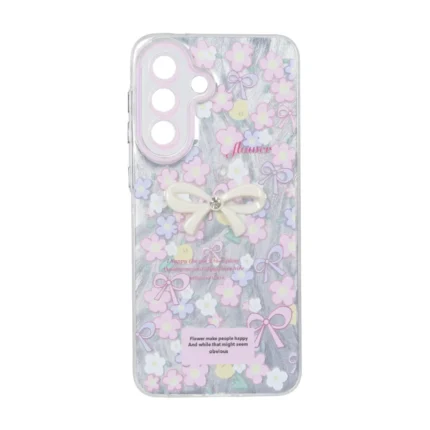قاب اطلسی Flower پاپیون دار Samsung Galaxy A57 - طرح 124