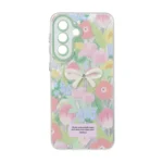 قاب اطلسی Flower پاپیون دار Samsung Galaxy A57 - طرح 125