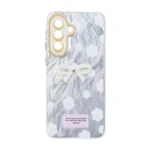 قاب اطلسی Flower پاپیون دار Samsung Galaxy A57 - طرح 126
