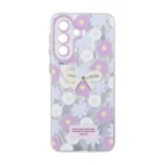 قاب اطلسی Flower پاپیون دار Samsung Galaxy A57 - طرح 128