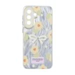 قاب اطلسی Flower پاپیون دار Samsung Galaxy A57 - طرح 130