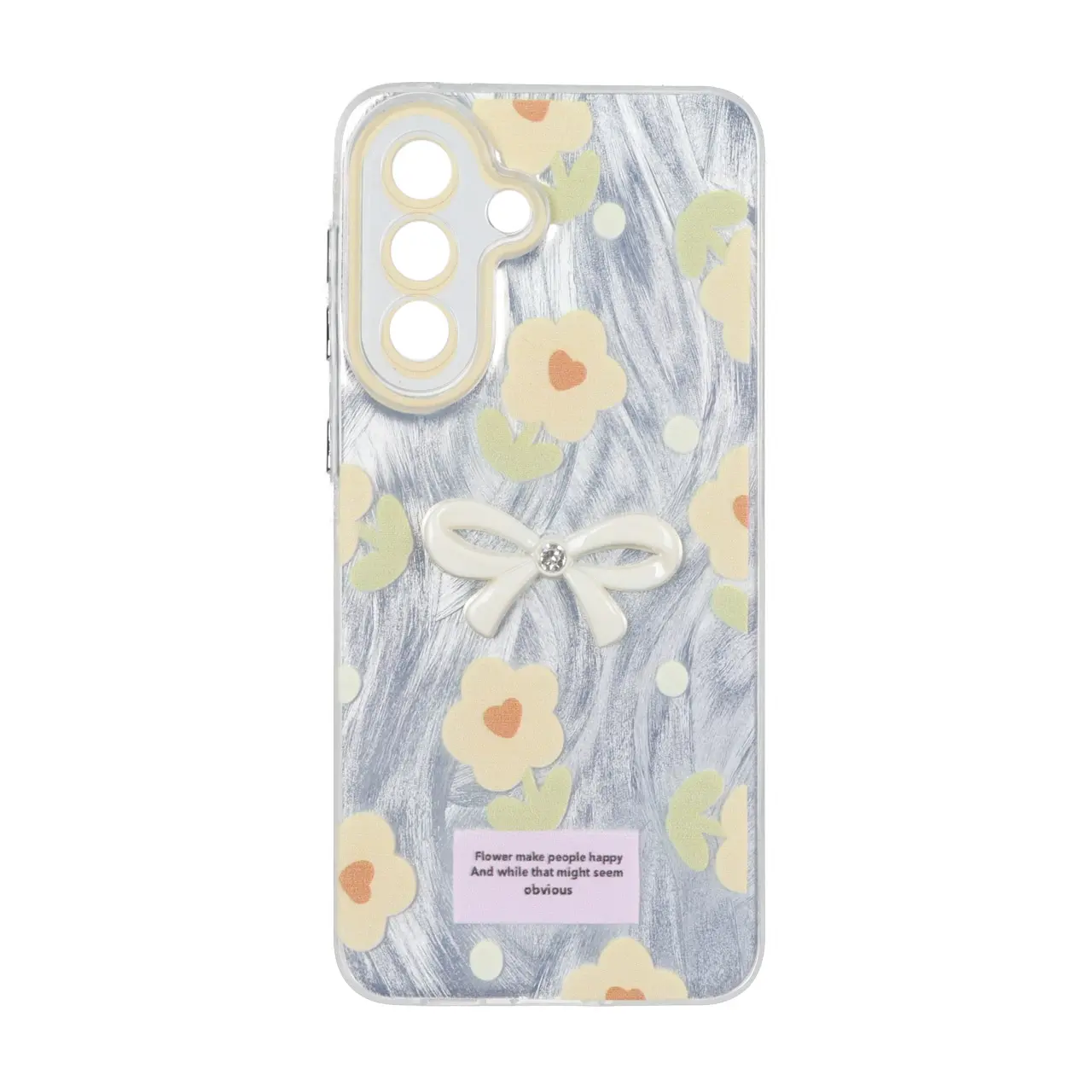 4606898 قاب اطلسی Flower پاپیون دار Samsung Galaxy A57 - طرح 130 - تصویر 1