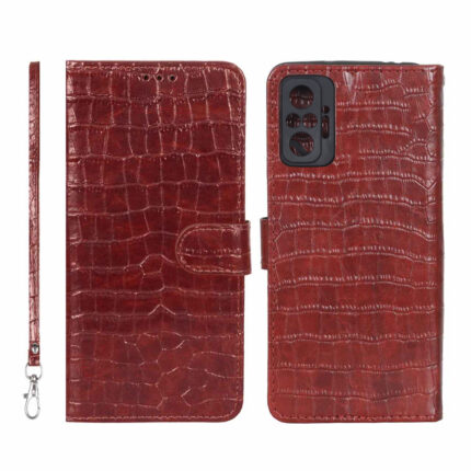 کیف موبایل مگنتی کروکو MNC مدل Xiaomi Redmi Note 10 Pro 4G / Redmi Note 10 Pro Max - زرشکی