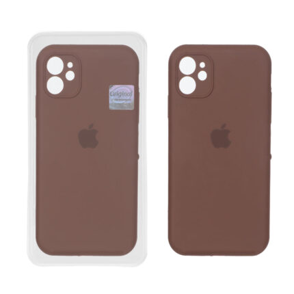 قاب سیلیکونی پاک کنی اورجینال Master Quality مدل Apple iPhone 11 - قهوه ای (پک دار)