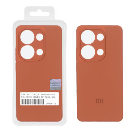 قاب سیلیکونی پاک کنی اورجینال Master Quality مدل Xiaomi Redmi Note 14S / Note 13 Pro 4G / Poco M6 Pro 4G - قهوه ای روشن (پک دار)