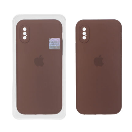قاب سیلیکونی پاک کنی اورجینال Master Quality مدل Apple iPhone X / iPhone XS - قهوه ای (پک دار)